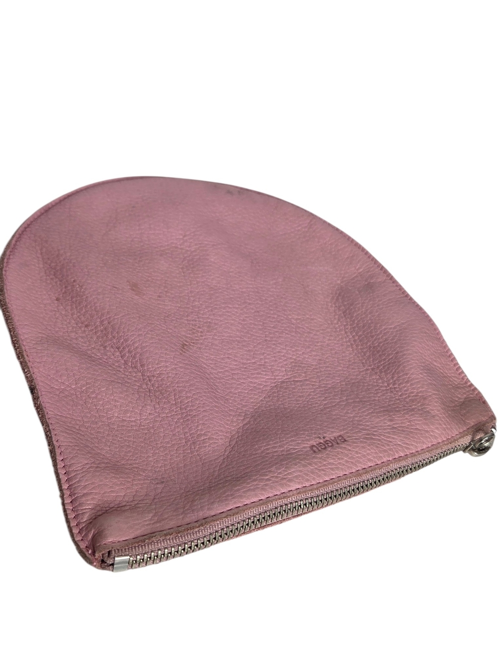 BAGGU Pink Leather Large U Pouch - Picture 5 of 11